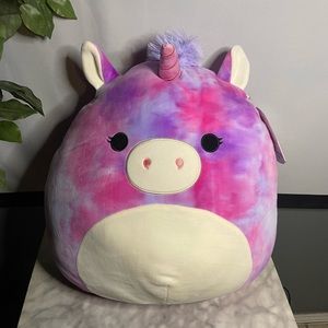 Brand New With Tags Squishmallow Official Kellytoy Plush 16" Lola The Unicorn